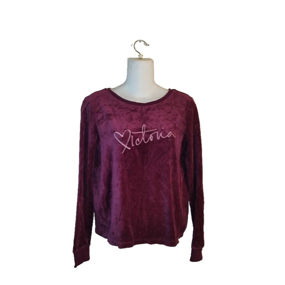 Pre owned Women's Nice Victoria's Secret Maroon Split Back Sweater Size XS